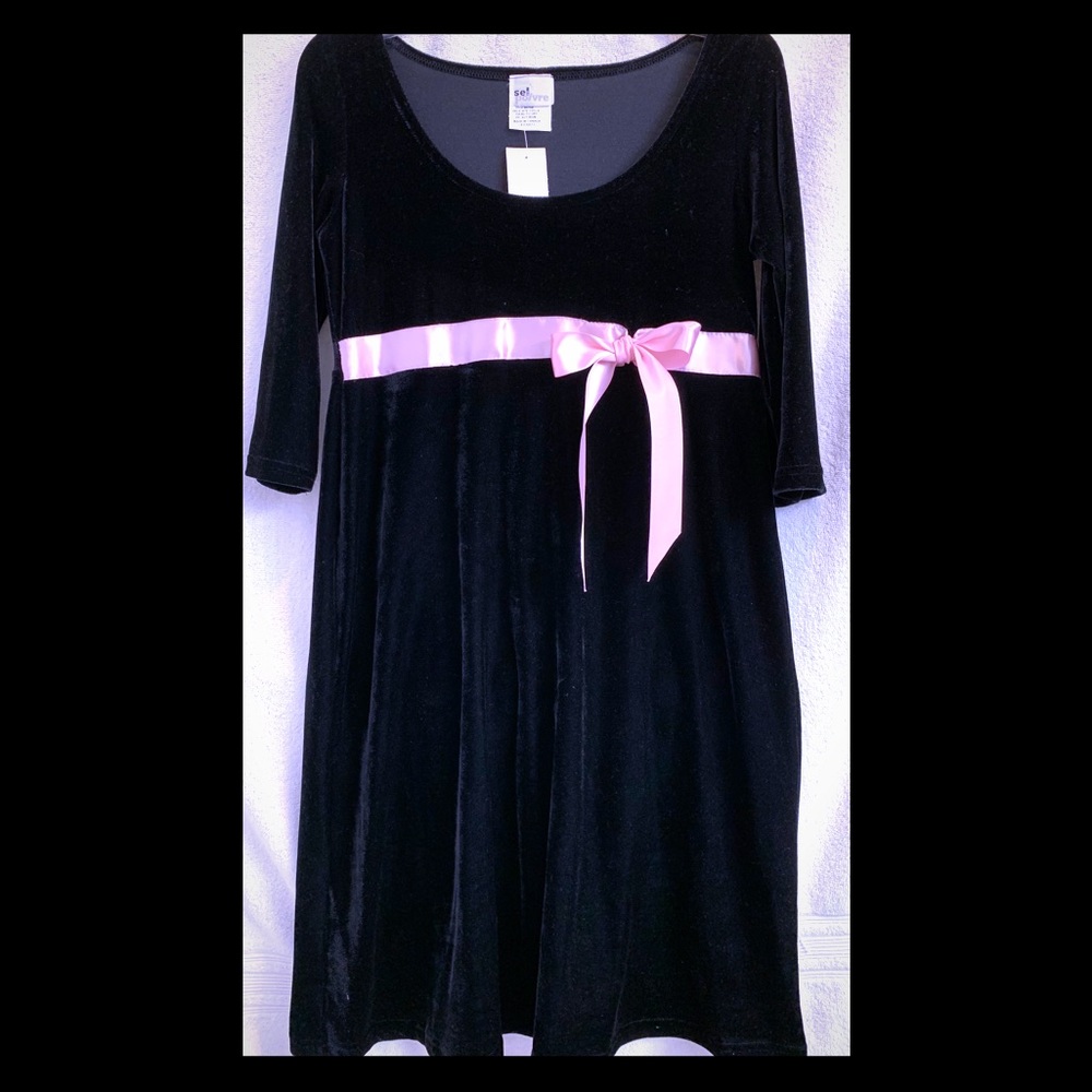 Sel Poivre Black Velvet Dress Women S